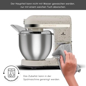 Mixer Planetar Karaca Mastermaid Chef Pro 1500W 5L Culoare Crema - Img 9