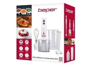 Mixer vertical BEPER P102FRU200, 400 W, 4-in-1, albrosu - Img 9