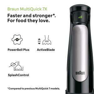 Mixer vertical Braun MultiQuick 7 MQ7035XBI 1000W ActiveBlade Negru - Img 2