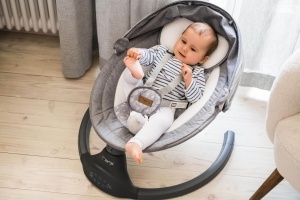 MoMi KENANI Balansoar pentru bebelusi Bluetooth telecomanda greutate maxima 9 kg - Img 2