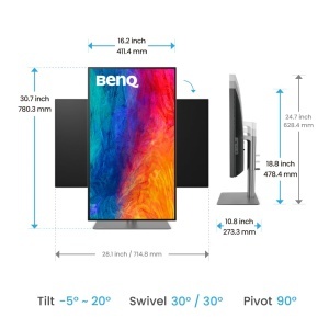 Monitor BenQ PD3225U 32 4K, IPS, Thunderbolt 3, 20001 - Img 5