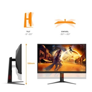 Monitor Curbat AOC CQ27G4Z2, 27 inch, WQHD, 250Hz, Negru - Img 5