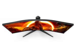 Monitor Curbat AOC CU34G2XP, 34 inch WQHD, 180 Hz, Negru-Red - Img 6