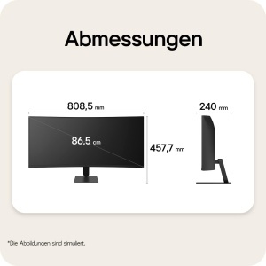 Monitor Curbat LG UltraWide 34U601B-B, 34 inch, UWQHD, 120Hz, Negru - Img 12