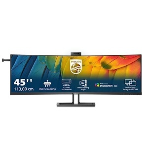 Monitor curbat Philips 45B1U6900CH, 45 inch, 5120x1440, USB-C, negru - Img 2