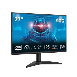 Monitor Gaming AOC Q27B36X 27 inch WQHD, 144Hz, IPS, Negru