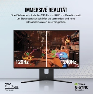 Monitor Gaming Corsair XENEON 27QHD240, 27 inch, 2560 x 1440, 240Hz, Negru - Img 4