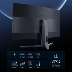 Monitor Gaming Curbat KOORUI 32 Zoll QHD 2560x1440P 170Hz VA - Img 5