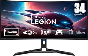 Monitor Gaming Curbat Lenovo Legion R34w-30, 34, UWQHD, 180Hz, Negru