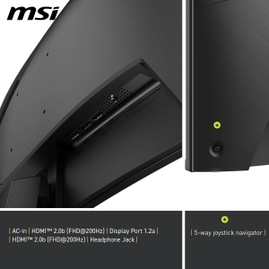 Monitor Gaming Curbat MSI MAG 276CFA E20, 27 inch, FHD 1920x1080, 200Hz, Negru - Img 6