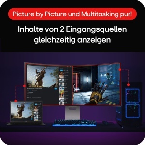 Monitor Gaming LG Ultragear 39GS95QE-W, 39 inch, Curbat, OLED, 240Hz - Img 8