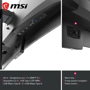 Monitor Gaming MSI MPG 341CQR X36, 34 inch UWQHD, 360Hz, Negru - Img 7