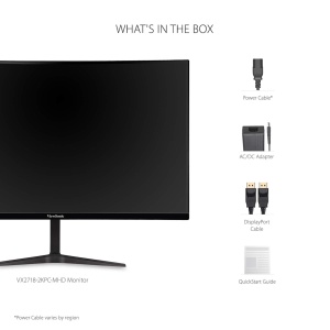 Monitor Gaming Viewsonic VX2718-2KPC-MHD 27 inch 165Hz Curbat Negru - Img 7