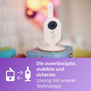 Monitor pentru bebelusi PHILIPS Avent cu camera avansata - Certificat DEKRA Privat si securizat - Ecran de 2,8", zoom x2, vedere nocturna in infrarosu, cantece de leagan (model SCD881/26) - Img 2