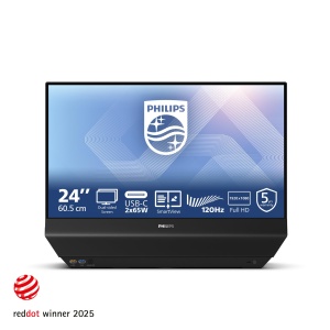 Monitor Philips 24B2D5300, 24 inch, FHD, 120Hz, USB Hub, Negru - Img 2