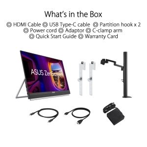 Monitor portabil ASUS ZenScreen MB229CF 22 inch Full HD IPS, 100Hz, Audio 2.1 - Img 8