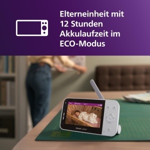 Monitor video pentru bebelusi Philips Avent SCD95126 HD Camera Infrarosu Aplicatie Baby Monitor - Img 6