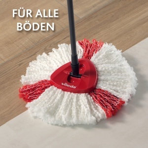 Mop cu microfibre Vileda Turbo 2in1, set 2 bucati, pentru toate suprafetele - Img 5