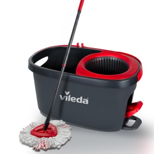 Mop cu pedala Vileda Turbo, set complet cu maner telescopic 65-131 cm