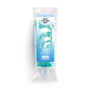 Mop din microfibra Blue Dolphin, 100 reciclat, 22 cm, superabsorbant, turcoaz - Img 6