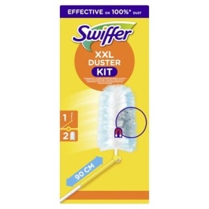Mop pentru praf Swiffer XXL cu 1 maner si 2 lavete, 3x mai eficient