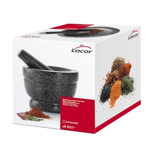 Mortar din granit Lacor 60516, 16x12cm, negru, robust si durabil - Img 7