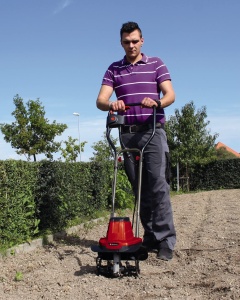 Motocultor electric Einhell GC-RT 7530 (750 W, latime de lucru de 30 cm, adancime de lucru de 200 mm, 4 lame de sapare robuste, ghidon pliabil, eliberare a cablului) - Img 2