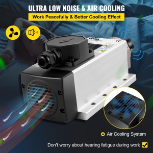 Motor cu ax CNC racit cu aer VEVOR ER20, Motor liniar cu fir de frezare cu colturi, Motor de frezare, 2.2KW, masina de gravat 18000RPM - Img 5
