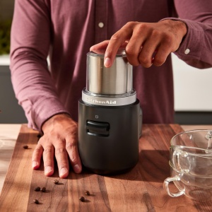 Moulineta de cafea KitchenAid Go - 113 g, inox, fara acumulator, neagra - Img 5