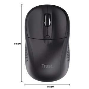 Mouse Bluetooth Trust Primo, 1000-1600 DPI, Compact, Negru - Img 8