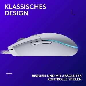Mouse de gaming Logitech G203, 8000 DPI, RGB, Alb - Img 7