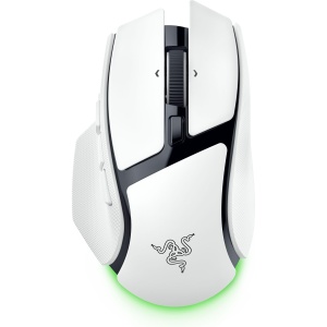 Mouse de gaming Razer Basilisk V4 HyperSpeed, wireless, senzor 33K, alb