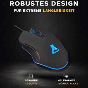 Mouse de gaming THE G-LAB Kult Helium, senzor optic 800-6400 DPI, iluminare LED - Img 6