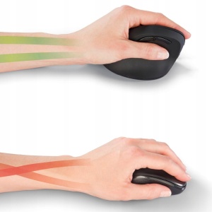 Mouse ergonomic Hama EMW-500L pentru stangaci wireless negru - Img 6