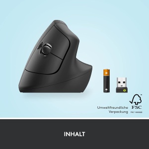 Mouse ergonomic vertical Logitech Lift, wireless, compatibil WindowsmacOS, gri - Img 9