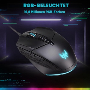 Mouse gaming Acer Predator Cestus 335, 19000 DPI, 10 butoane, negru - Img 3