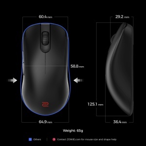 Mouse Gaming BenQ Zowie FK2-DW, Wireless, Simetric, 4K, 65g - Img 2