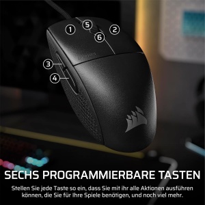 Mouse gaming Corsair M55, 16000 DPI, 55 g, negru - Img 8