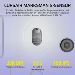 Mouse Gaming Corsair Scimitar Elite Wireless SE, 16 butoane, wireless, alb - Img 8