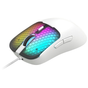 Mouse gaming Mars Gaming MM-Viper, 56g, RGB, senzor optic 12800 DPI, alb