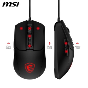 Mouse gaming MSI Forge GM100, 6400 DPI, RGB LED, 7 butoane, cablu USB 1.5 m - Img 7
