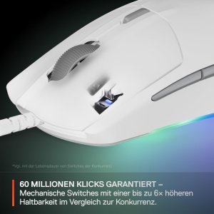 Mouse gaming SteelSeries Rival 3 Gen 2 8500 DPI RGB Alb - Img 4