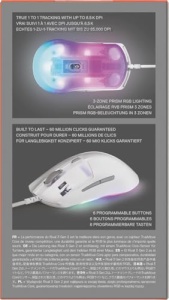 Mouse gaming SteelSeries Rival 3 Gen 2 8500 DPI RGB Alb - Img 14