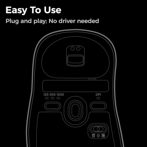 Mouse gaming wireless BenQ Zowie EC2-DW, 4K, 60g, design ergonomic - Img 8