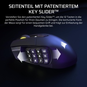 Mouse Gaming Wireless Corsair Scimitar Elite SE Gunmetal, 16 butoane, 33k DPI - Img 6