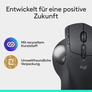 Mouse Trackball Logitech MX Ergo S, wireless, ergonomica, USB-C, grafit - Img 9