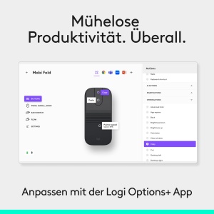 Mouse Ultramobil Logitech Mobi Fold, Faltabil, Bluetooth, Compatibil cu Multiple Dispozitive - Img 8