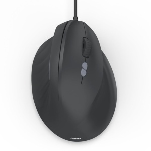 Mouse vertical Hama ECM-500R, 7 butoane, 1800 DPI, negru