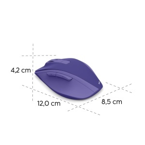 Mouse wireless Hama WM-500 albastru ergonomic 6 butoane DPI ajustabil - Img 6