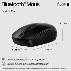 Mouse wireless HP 420 Bluetooth 4000 DPI Negru - Img 3